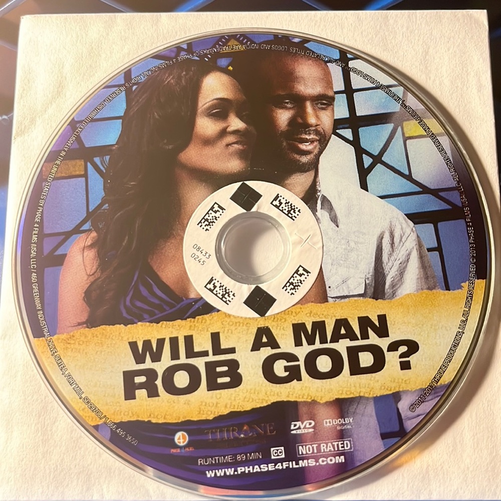 Will A Man Rob God dvd